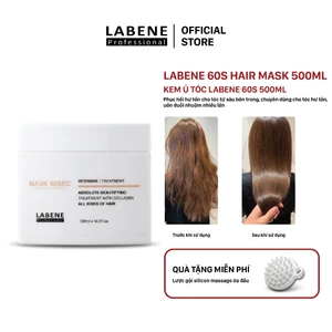 Kem ủ hấp tóc LABENE Intensive Repair 60S phục hồi giúp tóc bóng mượt và khỏe mạnh