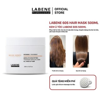 Kem ủ hấp tóc LABENE Intensive Repair 60S phục hồi giúp tóc bóng mượt và khỏe mạnh