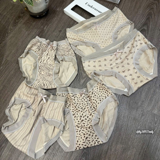 Set 5 Quần Chip Tone Be Hoạ Tiết