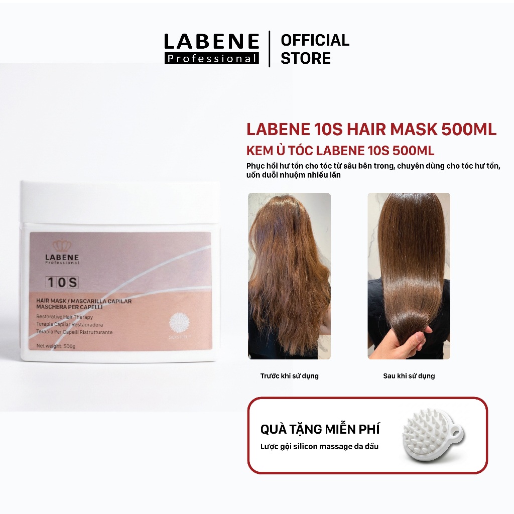 Kem ủ tóc collagen LABENE 10S MASK 500ml