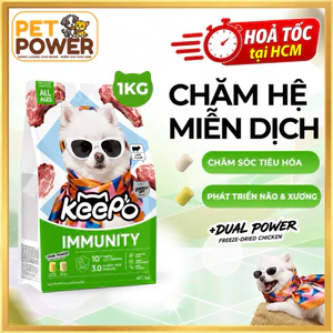 Hạt Cho Chó Keepo K4 1KG Thịt Cừu & Sữa Dê, DHA & Vitamin D3, Hỗ Trợ Miễn Dịch, Não Bộ & Xương Khớp