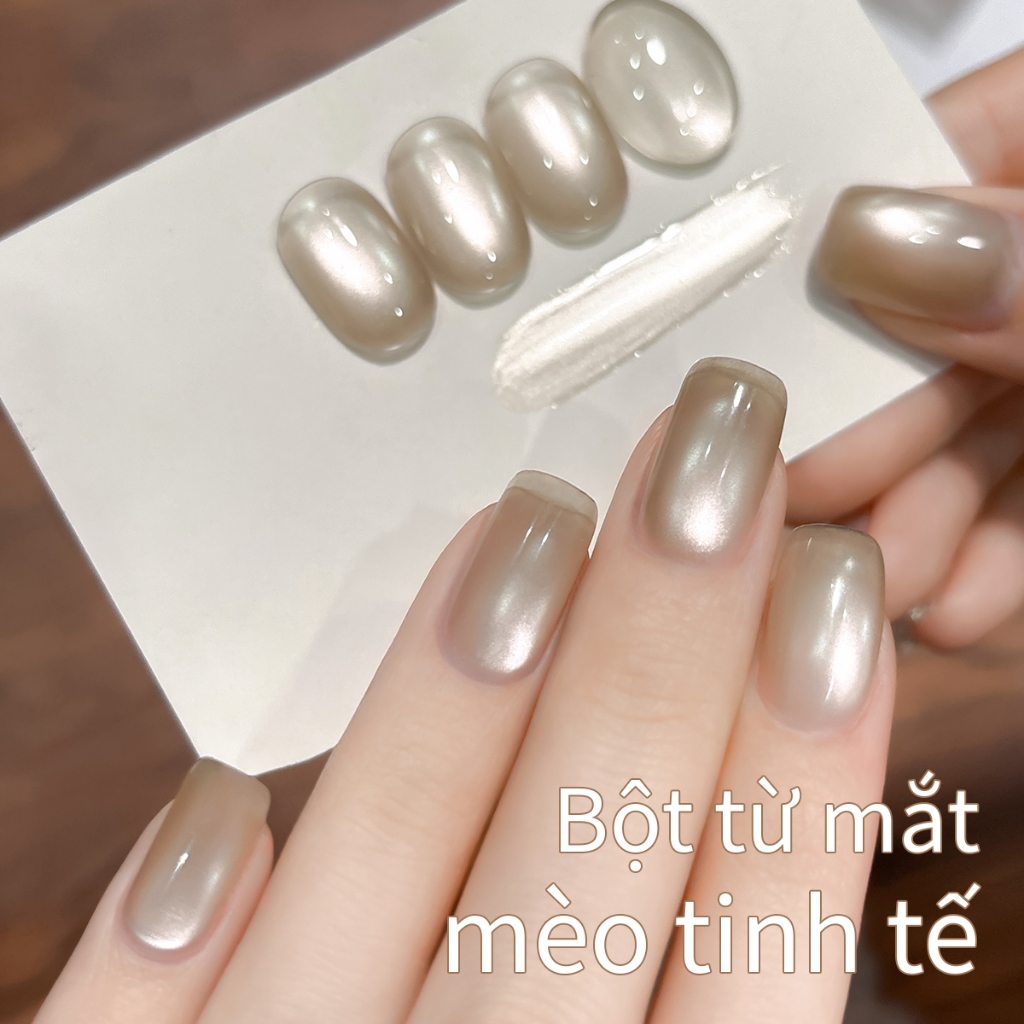 XEIJAYI 10ml - Sơn gel móng tay màu xám nâu hiệu ứng mắt mèo mới, hoàn hảo để tự làm nghệ thuật vẽ móng tại nhà.