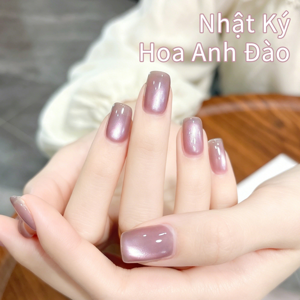 XEIJAYI 10ml-Sơn móng tay gel mắt mèo màu hồng mới bền màu và trắng sáng thích hợp cho tiệm nail