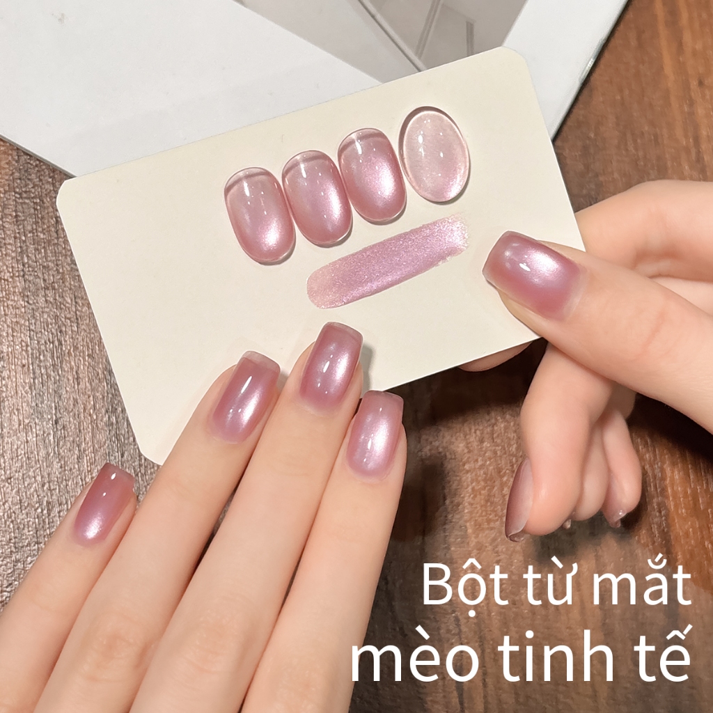 XEIJAYI 10ml - Sơn móng tay gel mắt mèo màu hồng tươi mới, sáng bóng, hoàn hảo khi sử dụng trong tiệm làm móng