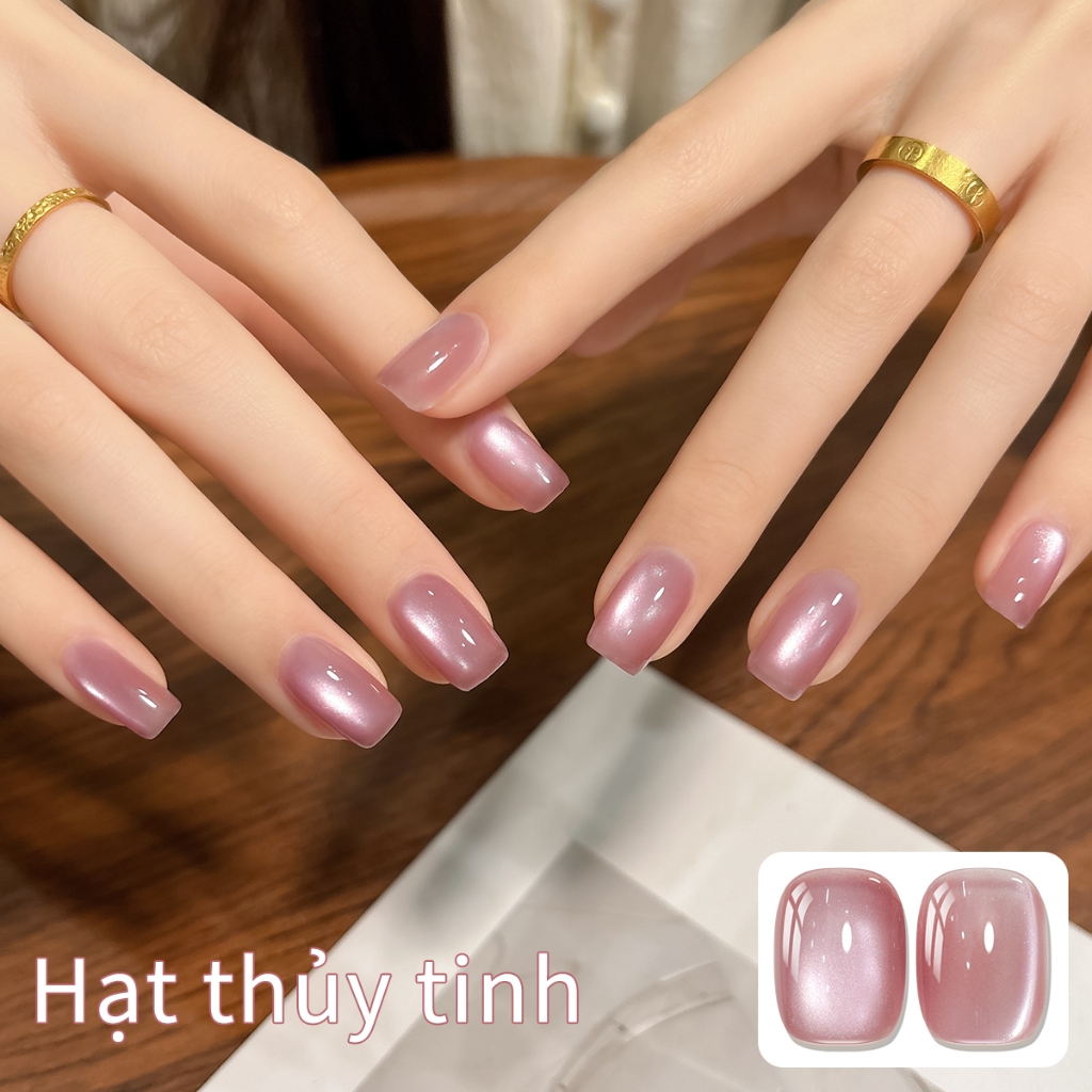 XEIJAYI 10ml - Sơn móng tay gel mắt mèo màu hồng tươi mới, sáng bóng, hoàn hảo khi sử dụng trong tiệm làm móng