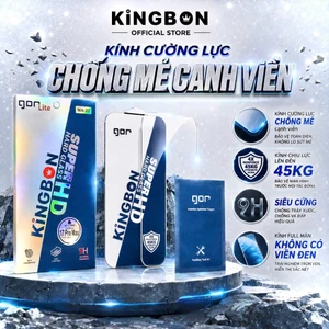 Kính Cường Lực iPhone Gor KiNGBON MA-22 Chịu Lực Đến 45KG - Chống Mẻ Cạnh Viền- Độ Cứng 9HTrong Suốt