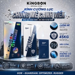 Kính Cường Lực iPhone Gor x KiNGBON MA-22 Siêu Chịu Lực Lên Đến 45KG Trong SUốt