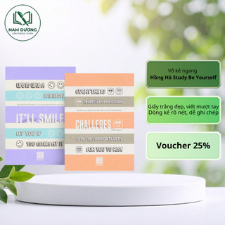 Vở kẻ ngang 72 trang Hồng Hà Study Be Yourself mã 1462