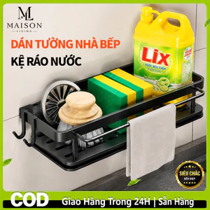 Kệ Ráo Nước Nhà Bếp Cao Cấp, Dán Tường Siêu Chắc, Chống Nước, Tiết Kiệm Không Gian