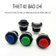 UTUONY R13-507 Nút Nhấn Công Tắc 16mm Tròn Không Khóa Tự Cài Lại Công Tắc Nút Nhấn Điểm Swit
