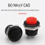 UTUONY R13-507 Nút Nhấn Công Tắc 16mm Tròn Không Khóa Tự Cài Lại Công Tắc Nút Nhấn Điểm Swit