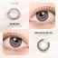 Kính áp tròng khoá ẩm 12H 1 Tháng Màu Nâu Sữa CARASE, Lens cận SS HA BROWN