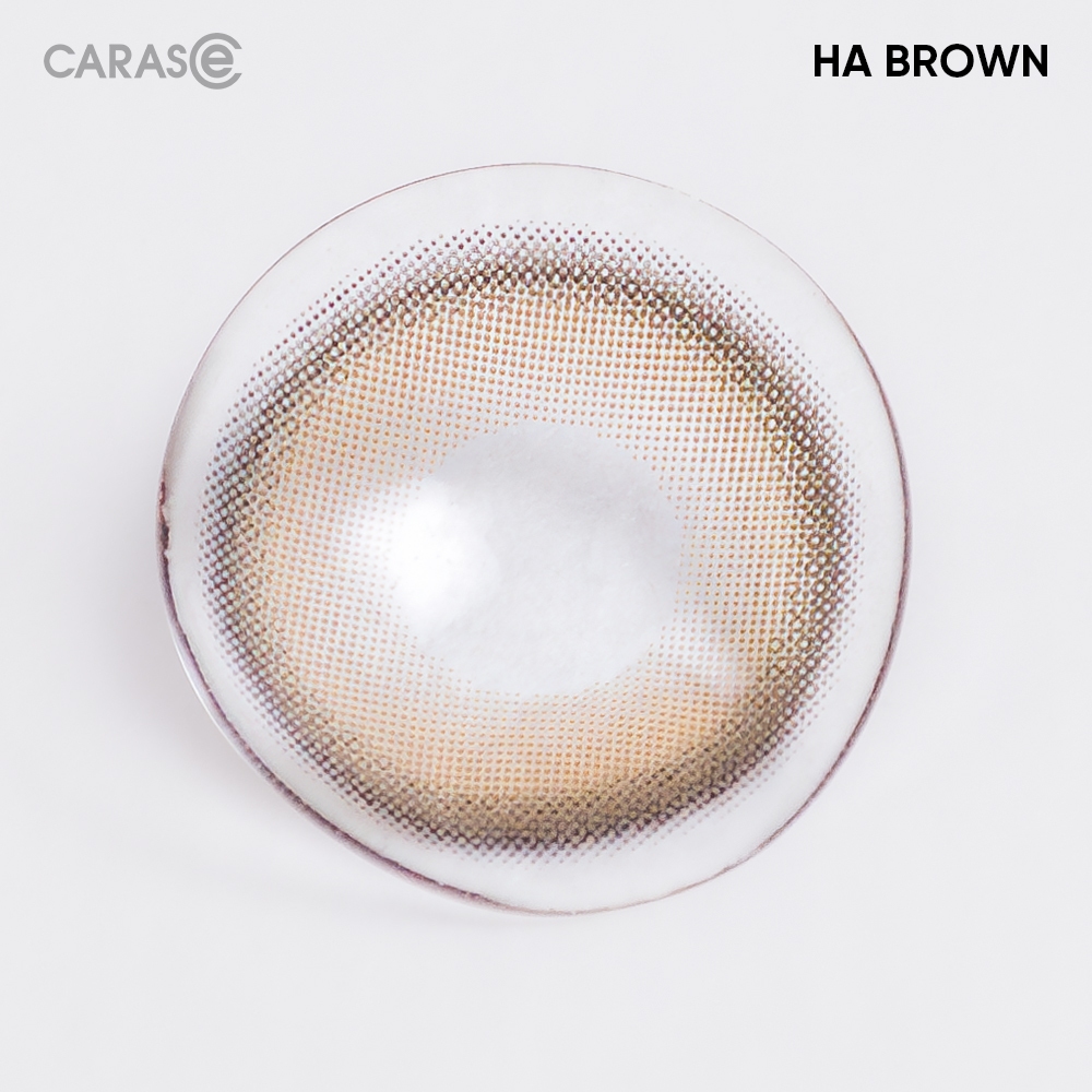 [1 chiếc] Kính áp tròng khoá ẩm 1 Ngày Màu Nâu Sữa CARASE, Lens cận HA BROWN