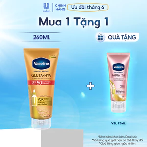 Serum chống nắng Vaseline GLUTA HYA SPF50 260ml/150ml
