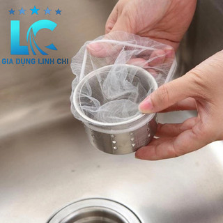 Combo 10 Gói Túi Lưới Lọc Rác Cho Bồn Rửa Chén Bát Chống Tắc Nghẽn - Hàng Có Chun dùng vài năm