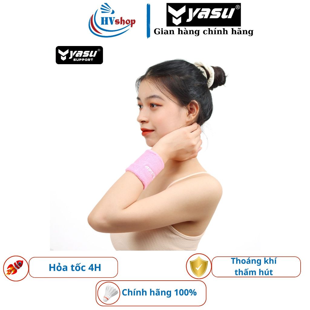 Băng cổ tay, chặn mồ hôi cổ tay cầu lông Yasu 0235, thoáng khí, thấm hút mồ hôi tốt - HVShop