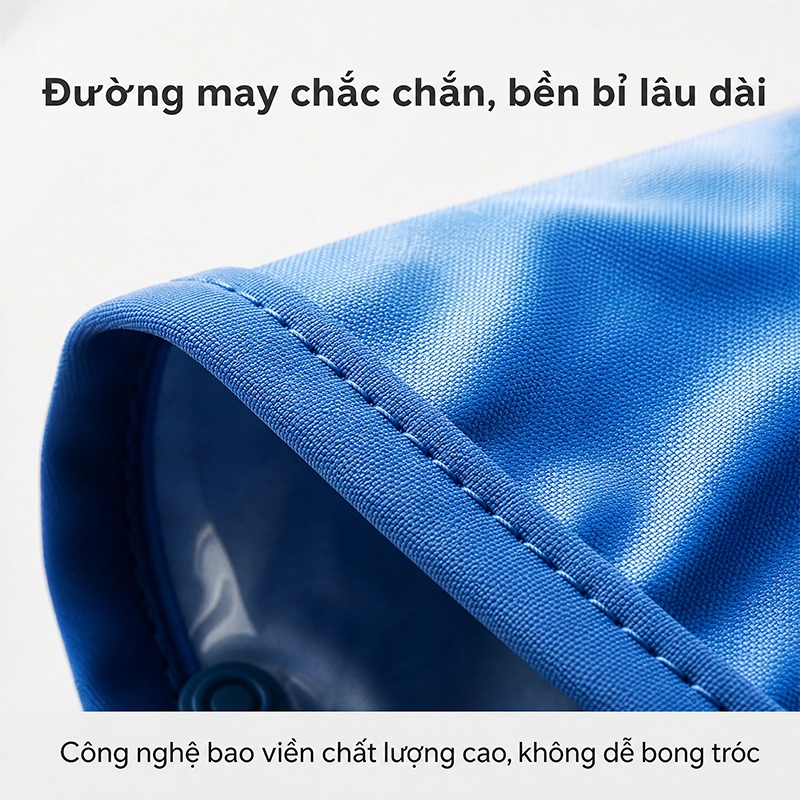 Áo Mưa Đi Xe Máy 1 Người, 2 Người Cánh Dơi Choàng Vải Dù Tổ Ong Cao Cấp Chống Rách Trùm Kín Chống Nước Có Lỗ Xỏ Gương