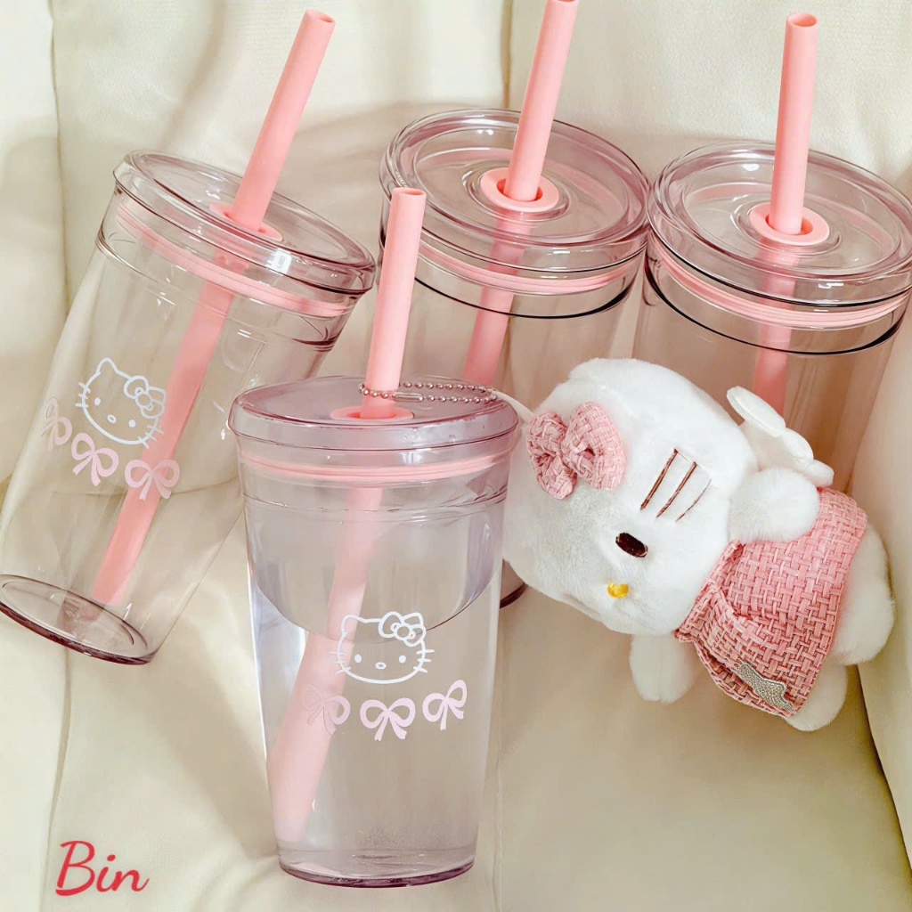 Bình Nước Cao Cấp Hình Hello Kitty - Thiết Kế Dung Tích Lớn