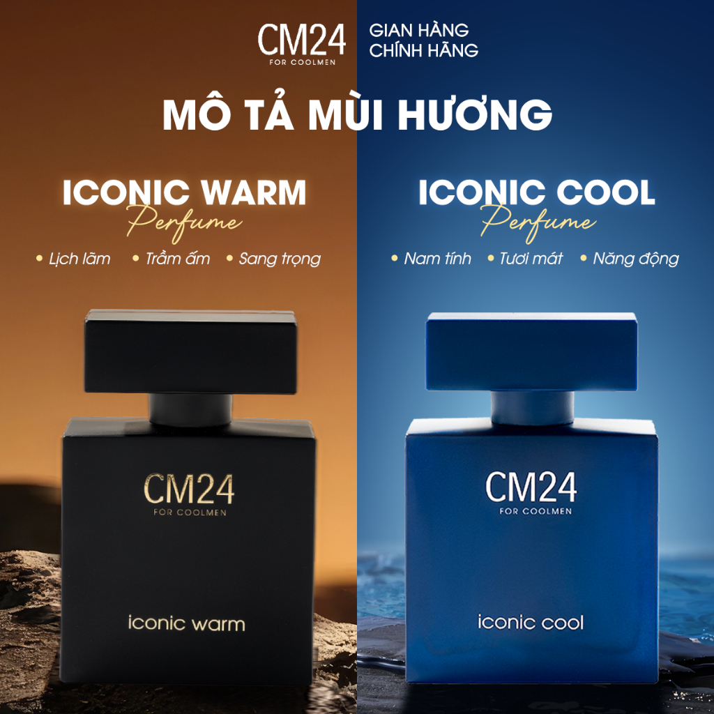 Nước Hoa CM24 Hương Thơm Nam Tính Tươi Mát 50ml/9ml