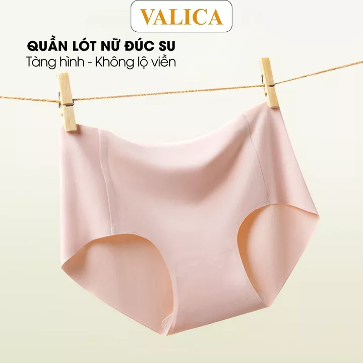 Quần lót nữ đúc su cạp vừa không đường may - Quần lót su mỏng nhẹ, đáy dán 2 lớp VALICA L059