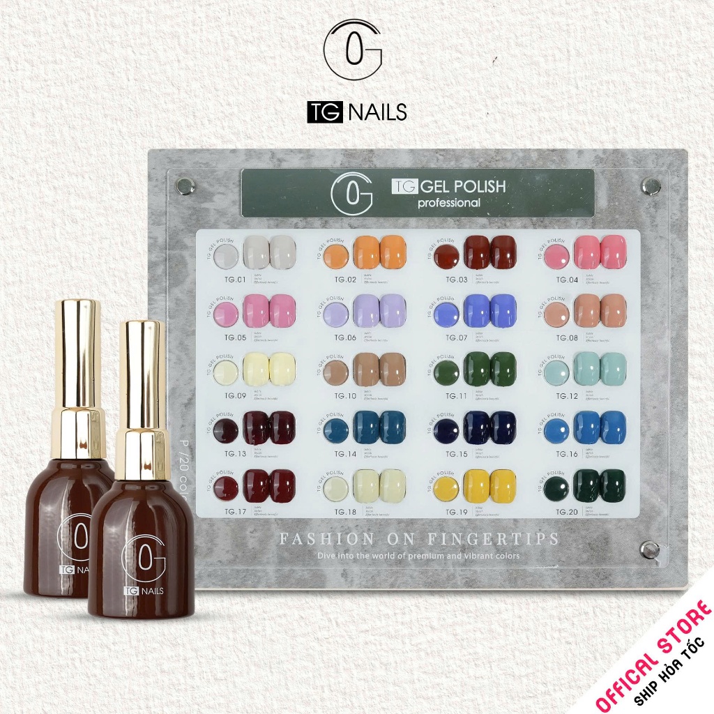 Set sơn gel 20 màu pastel ngọt ngào TG