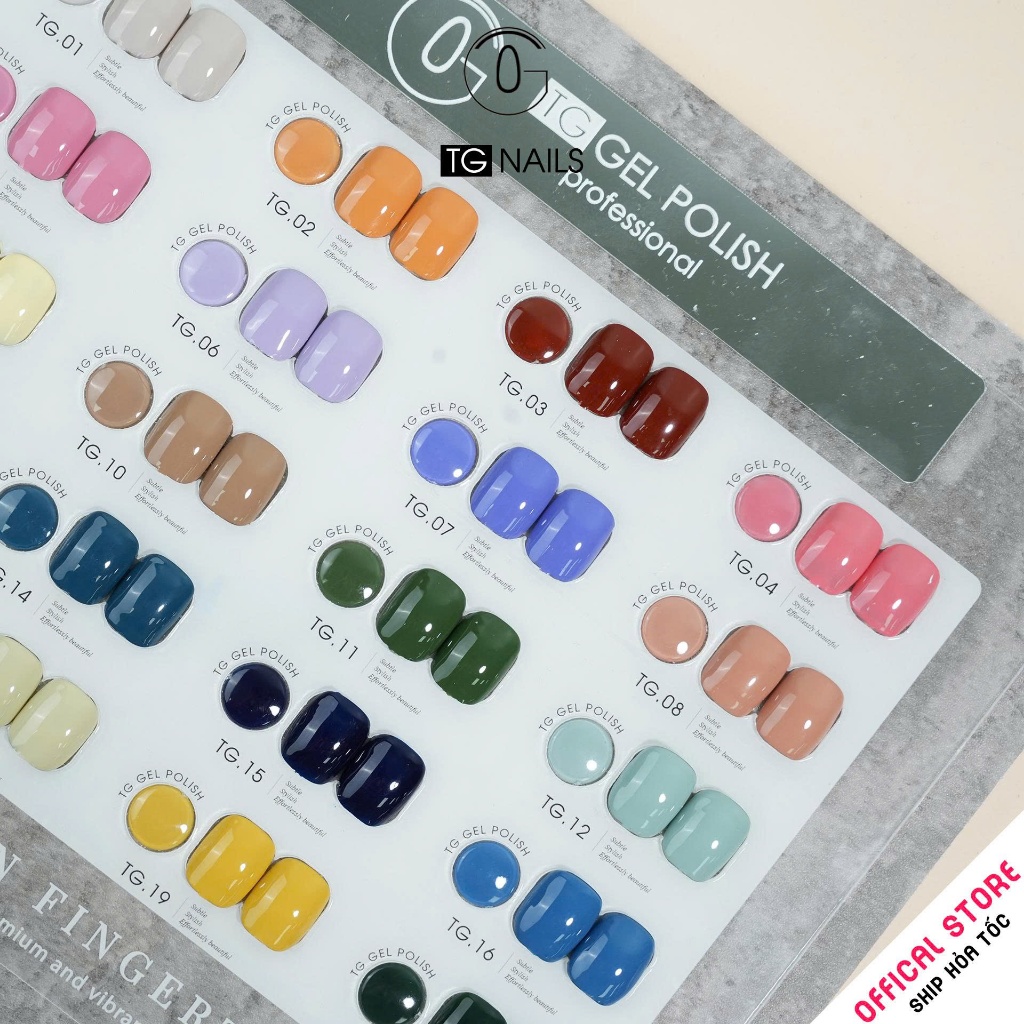 Set sơn gel 20 màu pastel ngọt ngào TG
