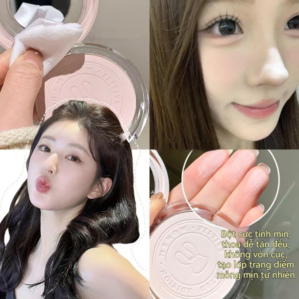 Phấn phủ KAKASHOW Mịn lì Nâng tone Che khuyết điểm Chống nước Kiềm dầu Tự nhiên trong suốt 4 Màu