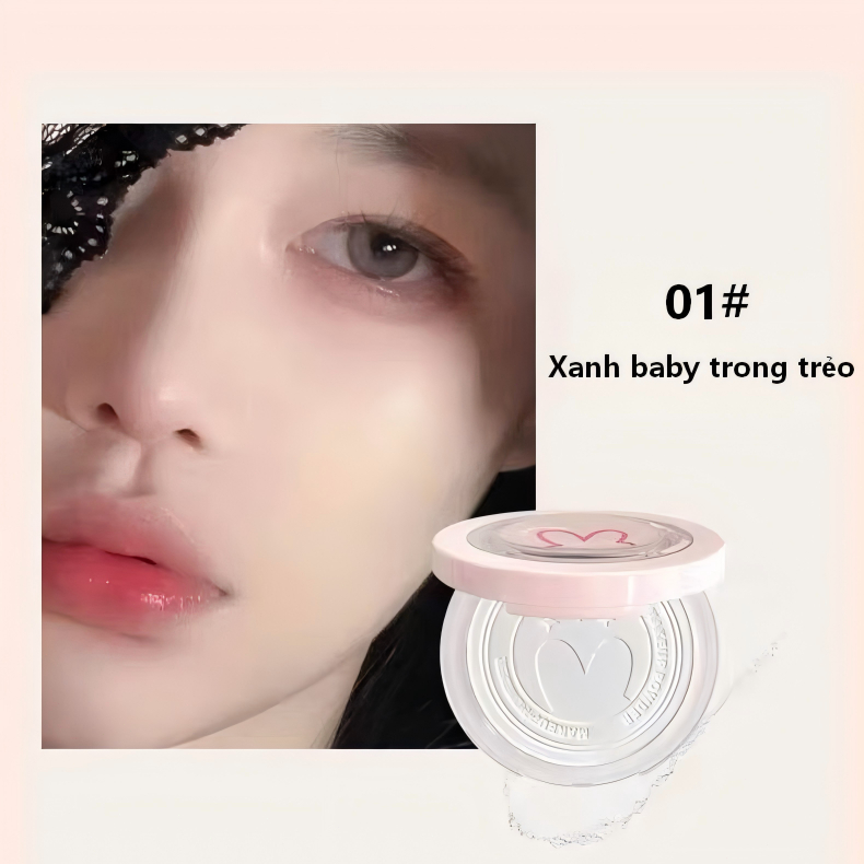 Phấn phủ KAKASHOW Mịn lì Nâng tone Che khuyết điểm Chống nước Kiềm dầu Tự nhiên trong suốt 4 Màu