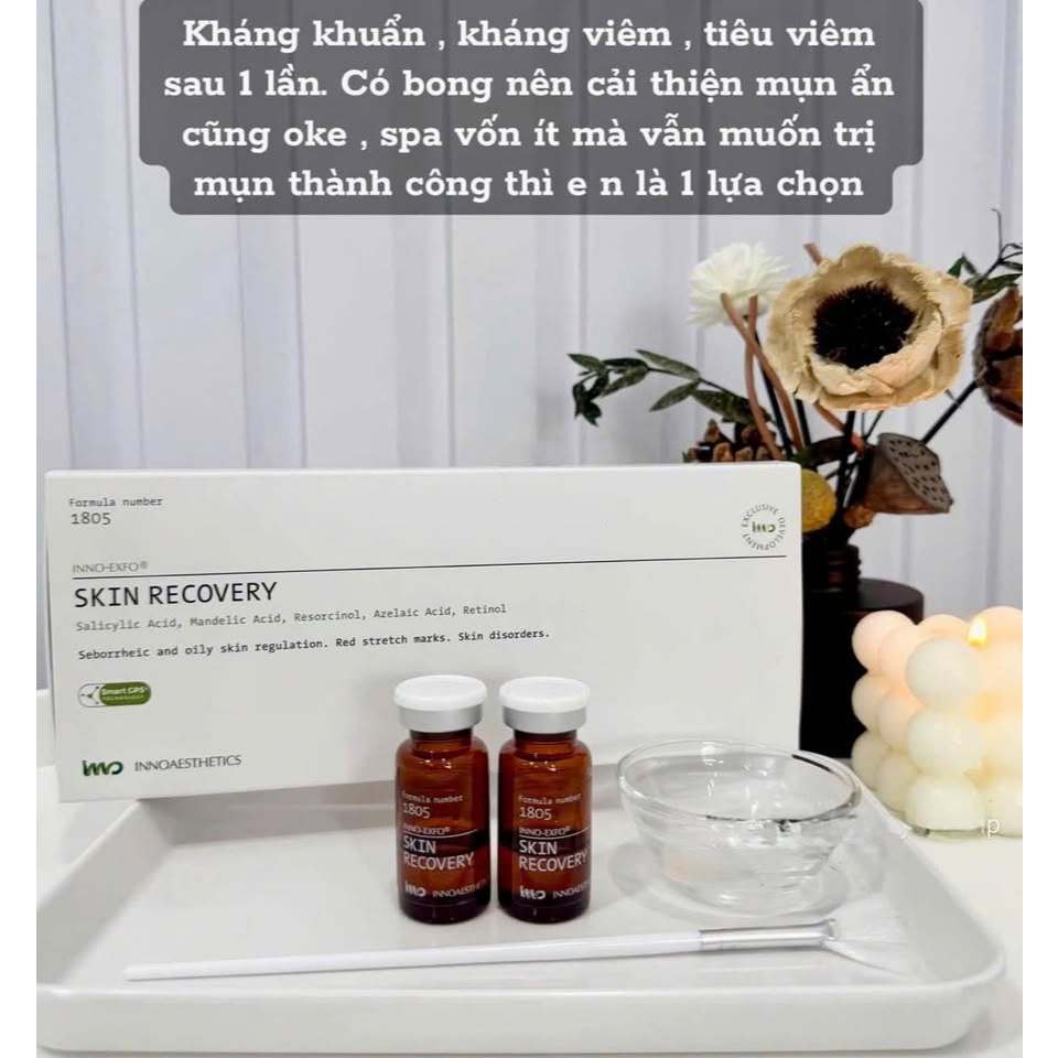 Tinh chất pe.el da Skin Recovery Innoaesthetics. - giảm mụ.n giảm thâ.m, trẻ hó.a da 1 lọ 5 ml