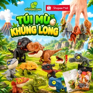 Túi Mù Khủng Long Cắn Ngón Tay BỐ KHỦNG LONG Túi Mù Đồ Chơi Khủng Long Kẹp Ngón Tay Xả Stress Xịn Xò