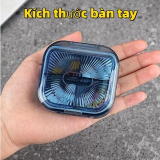Hộp chia thuốc mini nhỏ gọn, tiện mang theo, chống nước và có các ngăn đựng riêng Hộp đựng thuốc mini gia đình chia ngày