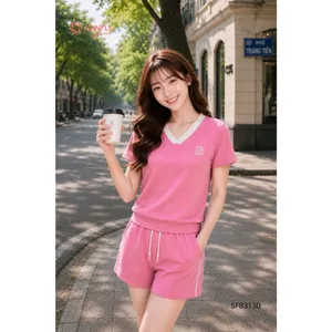 SFB3130 Set đồ nữ poly cotton 2da áo cộc quần sooc