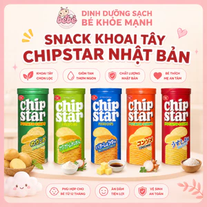Snack Khoai Tây Chipstar 45g Nhật Bản. Giòn tan nhiều vị cho bé