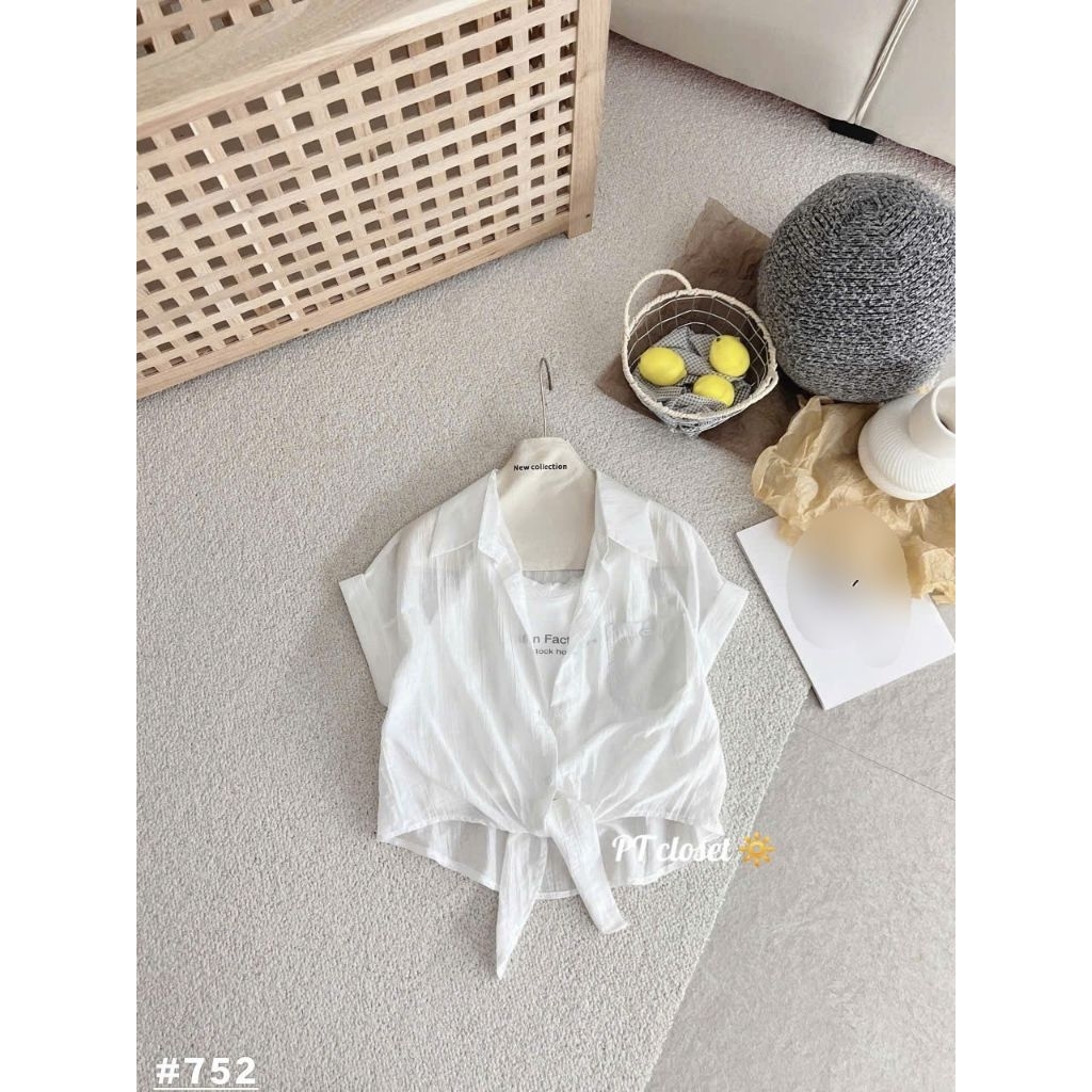 [𝑯𝒂 𝑨𝒏𝒉] Set Áo Sơ Mi Tơ Lụa Xắn Gấu Tay QCL1