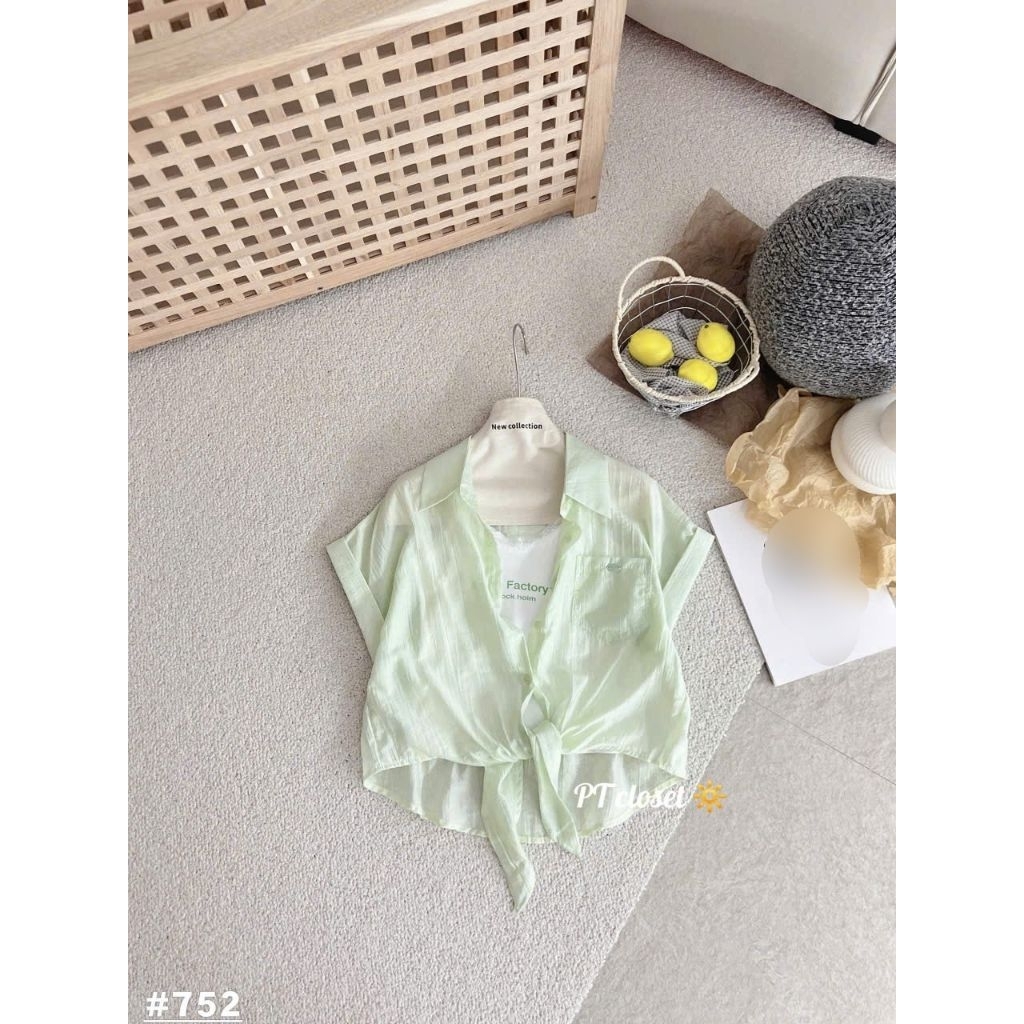 [𝑯𝒂 𝑨𝒏𝒉] Set Áo Sơ Mi Tơ Lụa Xắn Gấu Tay QCL1