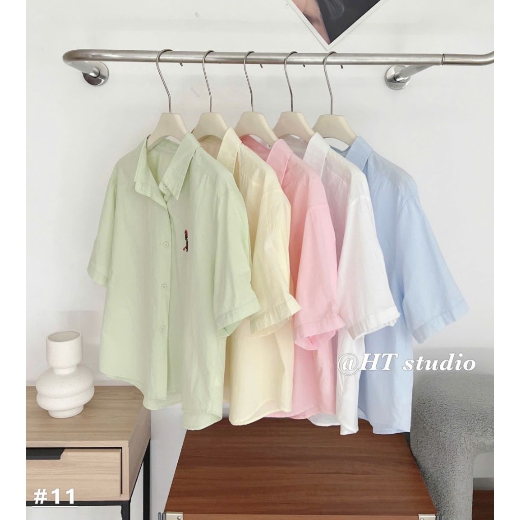 [𝑯𝒂 𝑨𝒏𝒉] Áo Sơ Mi Cộc Ngựa QCL1