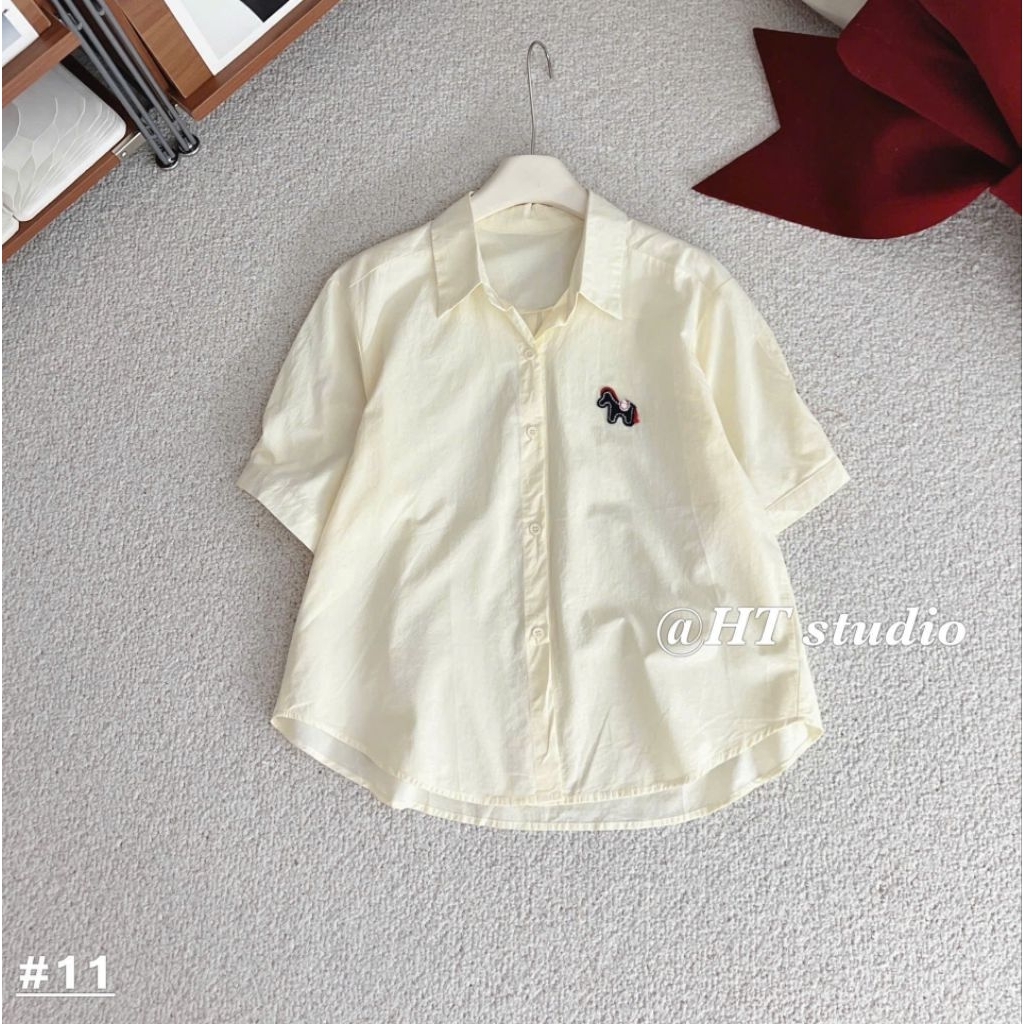 [𝑯𝒂 𝑨𝒏𝒉] Áo Sơ Mi Cộc Ngựa QCL1