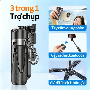 Chân tripod Mini GDT P15 Mini Gậy tự sướng Chân máy Bluetooth đa năng với Có đèn trợ sáng 3 cấp độ