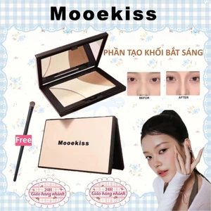 Mooekiss Bảng Khối Phấn Bắt Sáng, Trang Điểm Tự Nhiên Lâu Trôi 9g