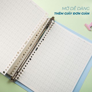 Sổ Còng A5 B5 Classmate Thay Giấy Refill 100GSM, Đa Dạng Dòng Kẻ, Binder 200Trang Kim Loại Chắc Chắn