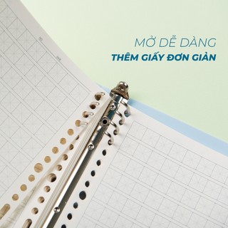 Sổ Còng A5 B5 Classmate Thay Giấy Refill 100GSM, Đa Dạng Dòng Kẻ, Binder 200Trang Kim Loại Chắc Chắn