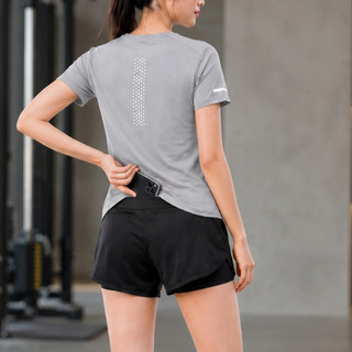 Set Thể Thao Nữ Tập Gym Yoga, Áo Tay Ngắn Khóa Kéo - Quần Short Cạp Cao 2 Lớp Có Lót Trong Sola 64