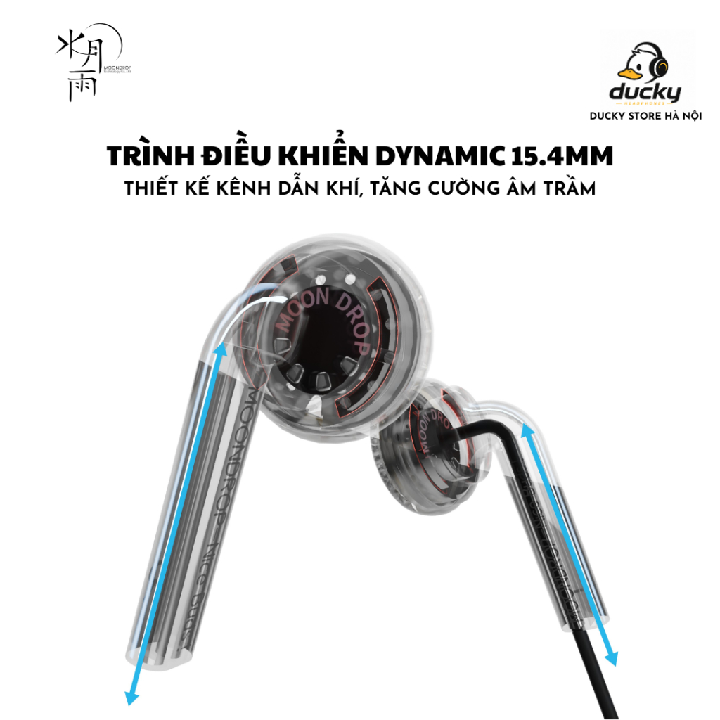 Tai Nghe Có Dây MOONDROP NICE BUDS Có Mic, Chân Cắm 3.5mm, Gaming, Thiết Kế Earbud, Chính Hãng