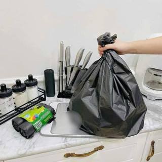 Túi Đựng Rác Đen Tự Hủy Sinh Học Size To 55x65cm – Bao Rác Đen Thân Thiện Môi Trường Set 3 Cuộn