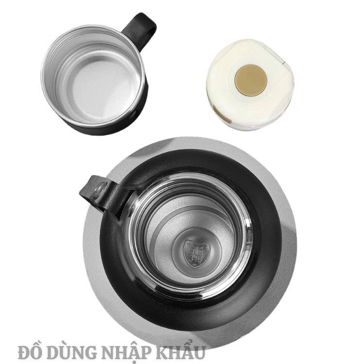 Bình giữ nhiệt Inox 304 dung tích 1000ml thiết kế thông minh cốc làm ly uống nước -phiên bảnJK-CUP