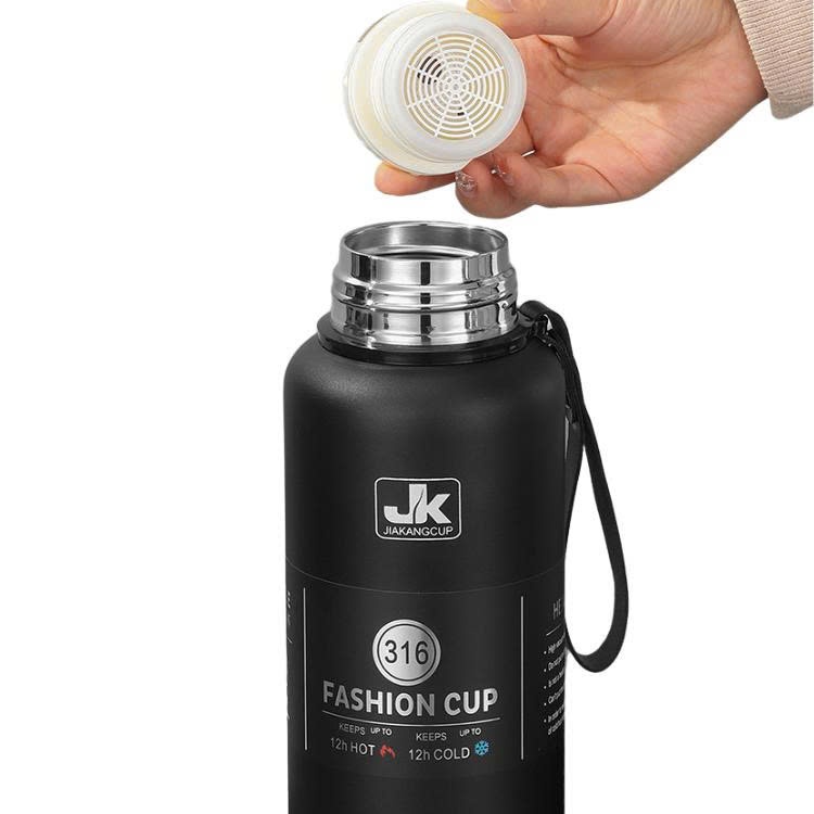 Bình giữ nhiệt Inox 304 dung tích 1000ml thiết kế thông minh cốc làm ly uống nước -phiên bảnJK-CUP