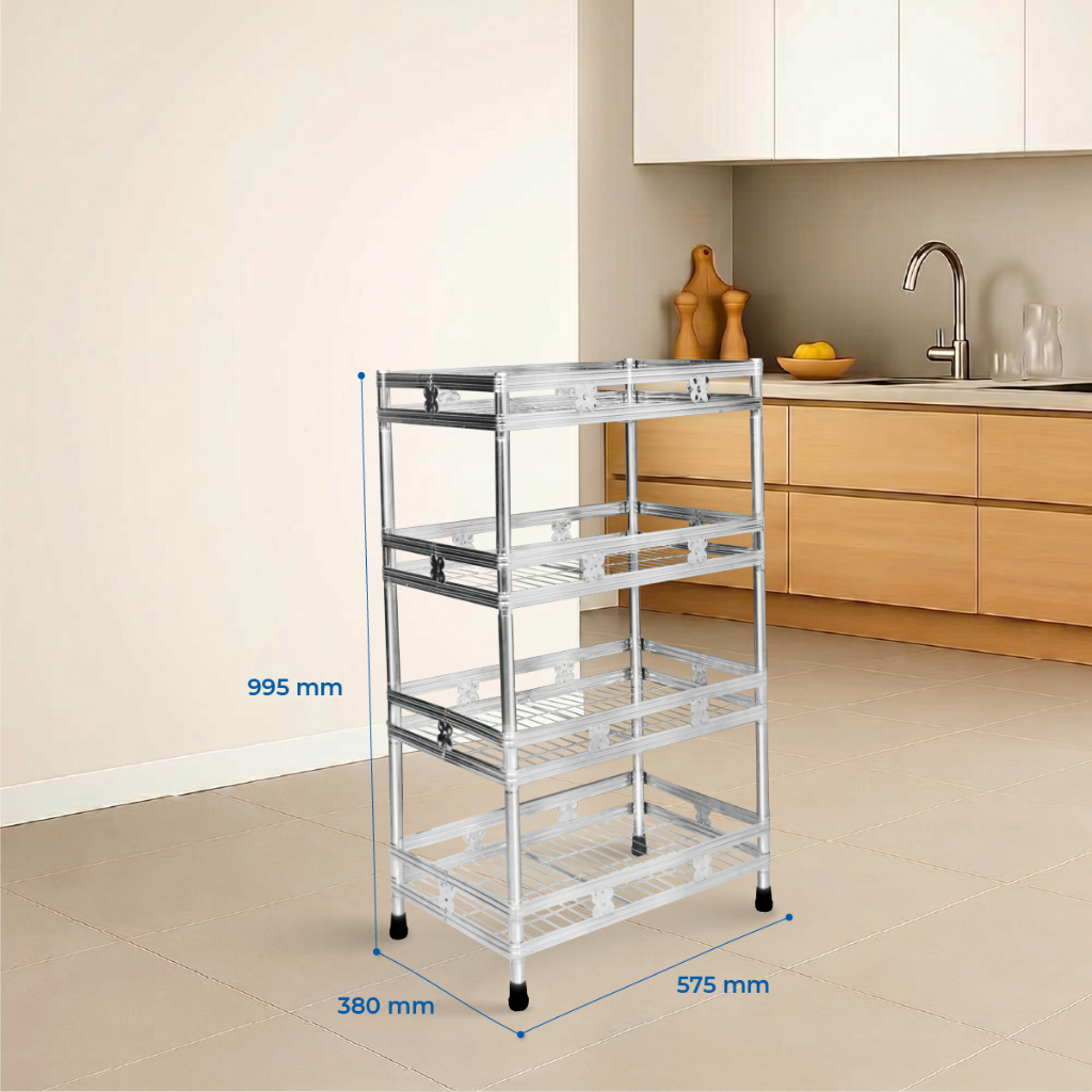 [HỎA TỐC] Kệ inox đa năng Win La QUI PHÚC, inox 201, chắc chắn, tiện lợi, lắp ráp dễ dàng