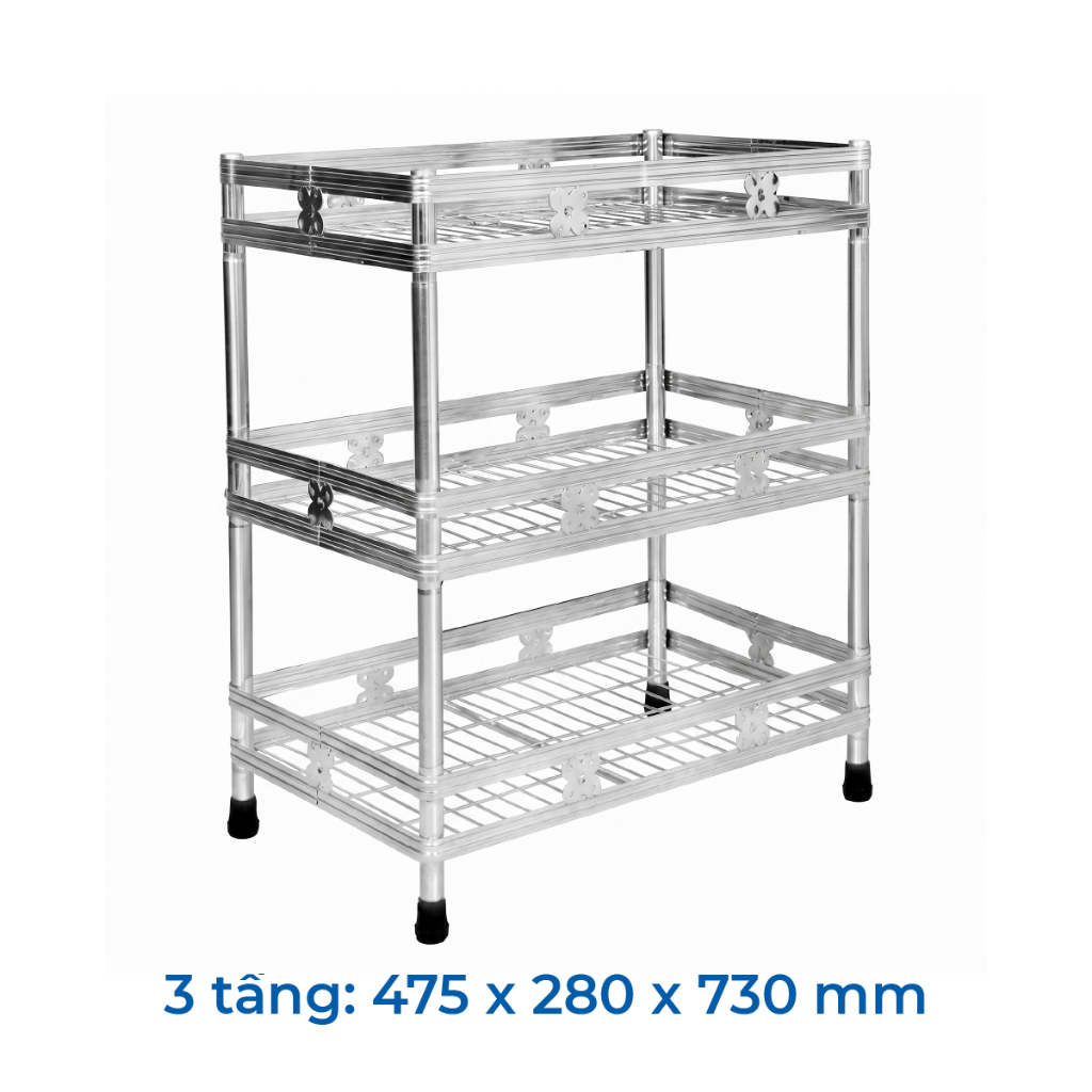 [HỎA TỐC] Kệ inox đa năng Win La QUI PHÚC, inox 201, chắc chắn, tiện lợi, lắp ráp dễ dàng