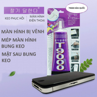 Keo dán màn hình T9000 dán điện thoại laptop màn hình LCD nắp lưng siêu chắc nhanh khô 50ml 100ml