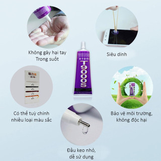 Keo dán màn hình T9000 dán điện thoại laptop màn hình LCD nắp lưng siêu chắc nhanh khô 50ml 100ml